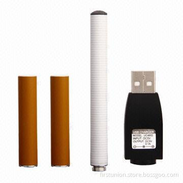 Disposable Cartomizer E-cigarettes with 300mAh Battery Capacity, Two Cartomizers in a Package